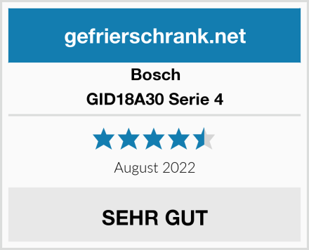 Bosch GID18A30 Serie 4 Test