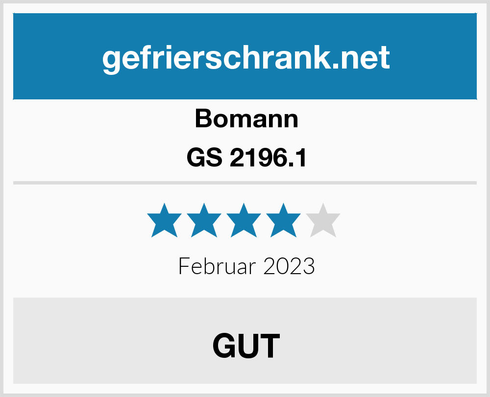 Bomann GS 2196.1 Gefrierschrank | Gefrierschrank Test 2024