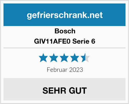 Bosch GIV11AFE0 Serie 6 Test