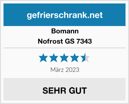 Bomann Nofrost GS 7343 Test