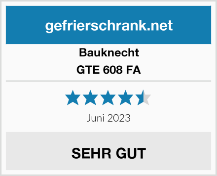 Bauknecht GTE 608 FA Test