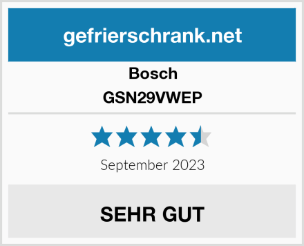 Bosch GSN29VWEP Test