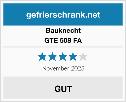 Bauknecht GTE 508 FA Test