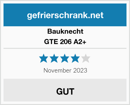 Bauknecht GTE 206 A2+ Test